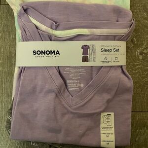 Sonoma Purple Pajama Set Soft Sleepwear